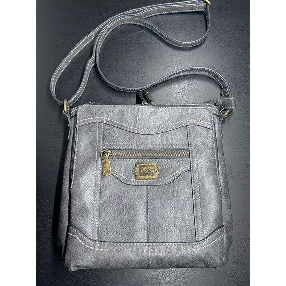 b.o.c. Handbags - Born Concepts (BOC) Faux Leather Crossbody Bag in Gray Handbag